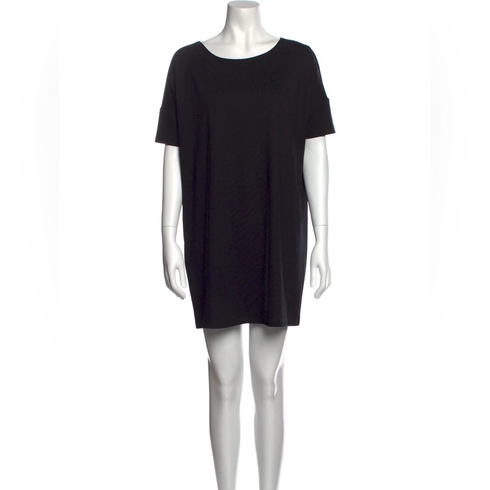 Hatch Size 0 XS Blackโ Pullover Short Sleeve Stretch Shift Mini Dress USA Made